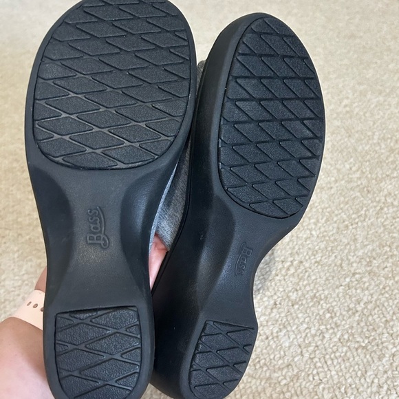 GH Bass Lite Mimi Go-To Comfort Wedge Sandal. Gray fabric on black wedge size 8 - Picture 6 of 9